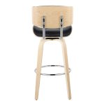 Lombardi 30" Mid-Century Modern Black Barstools (Set of 2) 21 Lombardi 30" Mid-Century Modern Black Barstools (Set of 2)