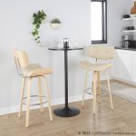 Lombardi 30 Mid-Century Modern Cream Swivel Barstool (Set of 2) 16 Lombardi 30 Mid-Century Modern Cream Swivel Barstool (Set of 2)