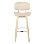 Lombardi 30 Mid-Century Modern Cream Swivel Barstool (Set of 2) 22 Lombardi 30 Mid-Century Modern Cream Swivel Barstool (Set of 2)