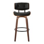Lombardi 30 Mid-Century Modern Walnut Swivel Barstools (Set of 2) 21 Lombardi 30 Mid-Century Modern Walnut Swivel Barstools (Set of 2)