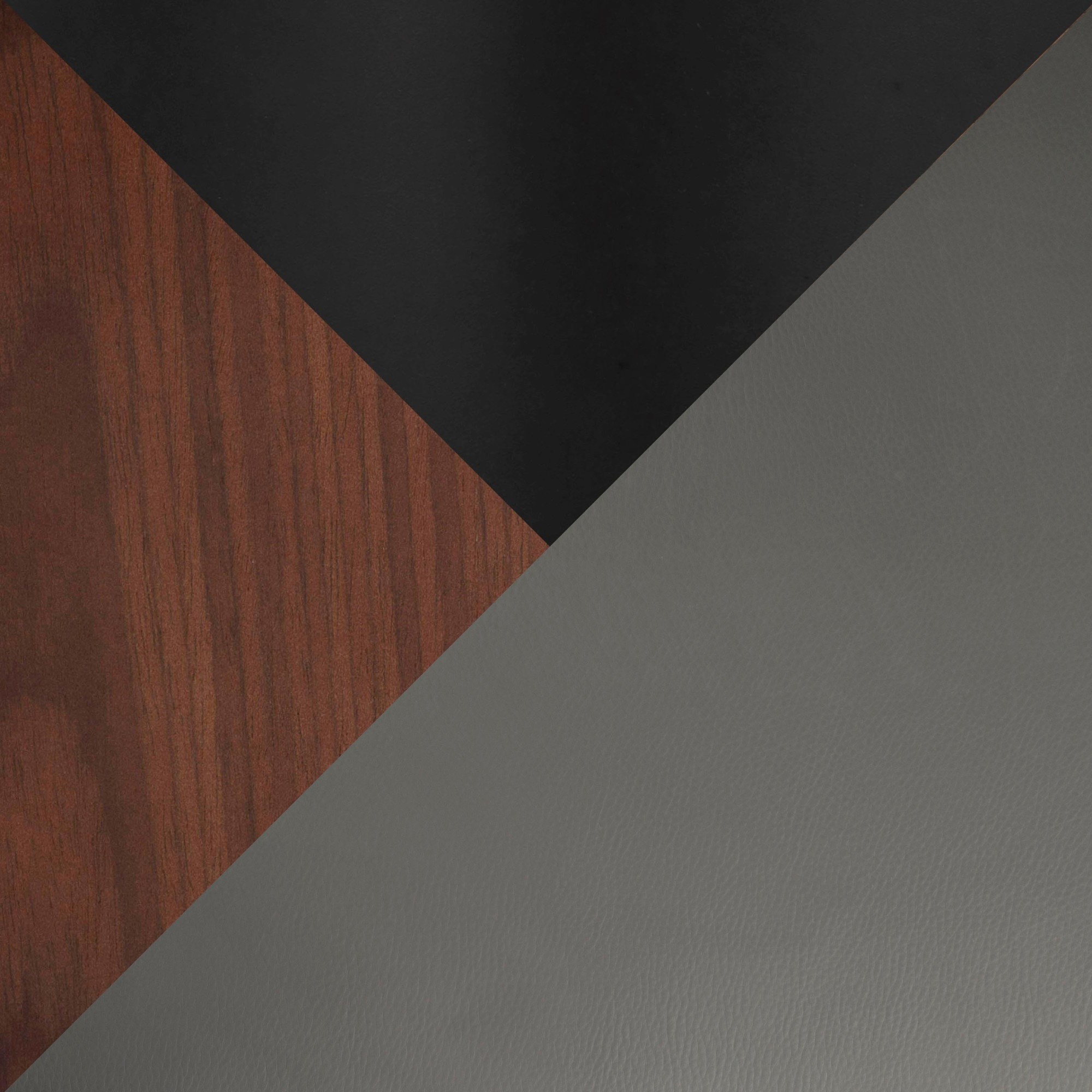 Lombardi 30 Mid-Century Modern Walnut and Grey Barstools (Set of 2) 11 Lombardi 30 Mid-Century Modern Walnut and Grey Barstools (Set of 2) - Image 11