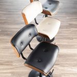 Lombardi Black Mid-Century Modern Swivel Bar Stools (Set of 2) 18 Lombardi Black Mid-Century Modern Swivel Bar Stools (Set of 2)