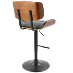 Lombardi Black Mid-Century Modern Swivel Bar Stools (Set of 2) 28 Lombardi Black Mid-Century Modern Swivel Bar Stools (Set of 2)