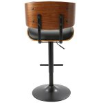 Lombardi Black Mid-Century Modern Swivel Bar Stools (Set of 2) 29 Lombardi Black Mid-Century Modern Swivel Bar Stools (Set of 2)