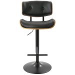 Lombardi Black Mid-Century Modern Swivel Bar Stools (Set of 2) 30 Lombardi Black Mid-Century Modern Swivel Bar Stools (Set of 2)