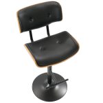 Lombardi Black Mid-Century Modern Swivel Bar Stools (Set of 2) 31 Lombardi Black Mid-Century Modern Swivel Bar Stools (Set of 2)