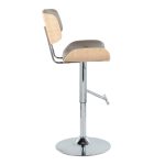 Lombardi Light Grey Mid-Century Modern Swivel Barstools (Set of 2) 15 Lombardi Light Grey Mid-Century Modern Swivel Barstools (Set of 2)
