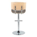 Lombardi Light Grey Mid-Century Modern Swivel Barstools (Set of 2) 17 Lombardi Light Grey Mid-Century Modern Swivel Barstools (Set of 2)