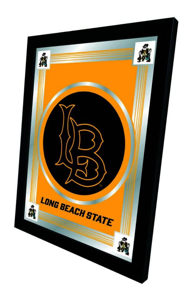 Long Beach State University 17x22 Logo Wall Mirror