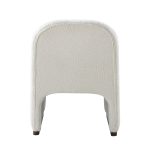 Lorenz Ivory Boucle Mid-Century Modern Accent Side Chair 10 Lorenz Ivory Boucle Mid-Century Modern Accent Side Chair