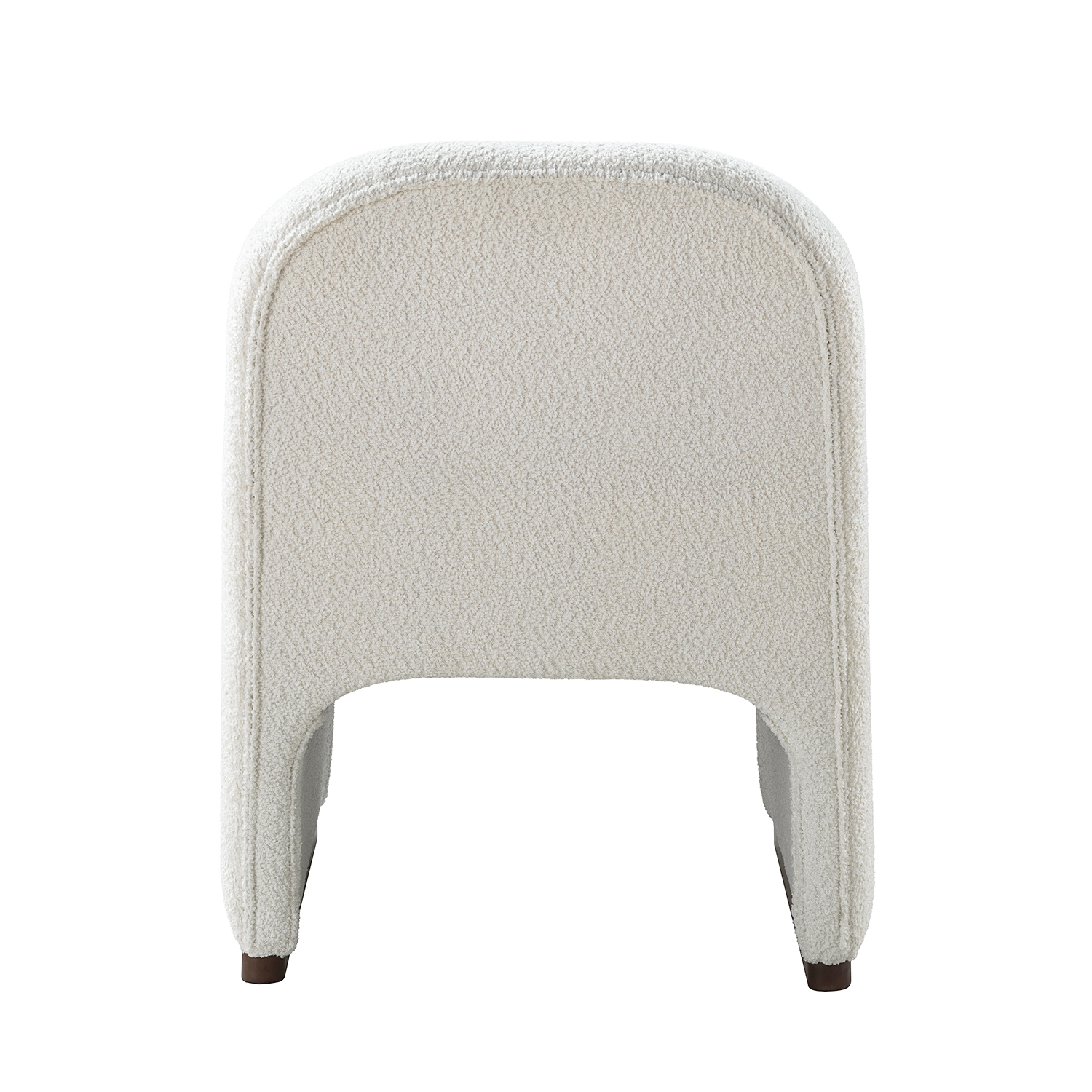 Lorenz Ivory Boucle Mid-Century Modern Accent Side Chair 5 Lorenz Ivory Boucle Mid-Century Modern Accent Side Chair - Image 5