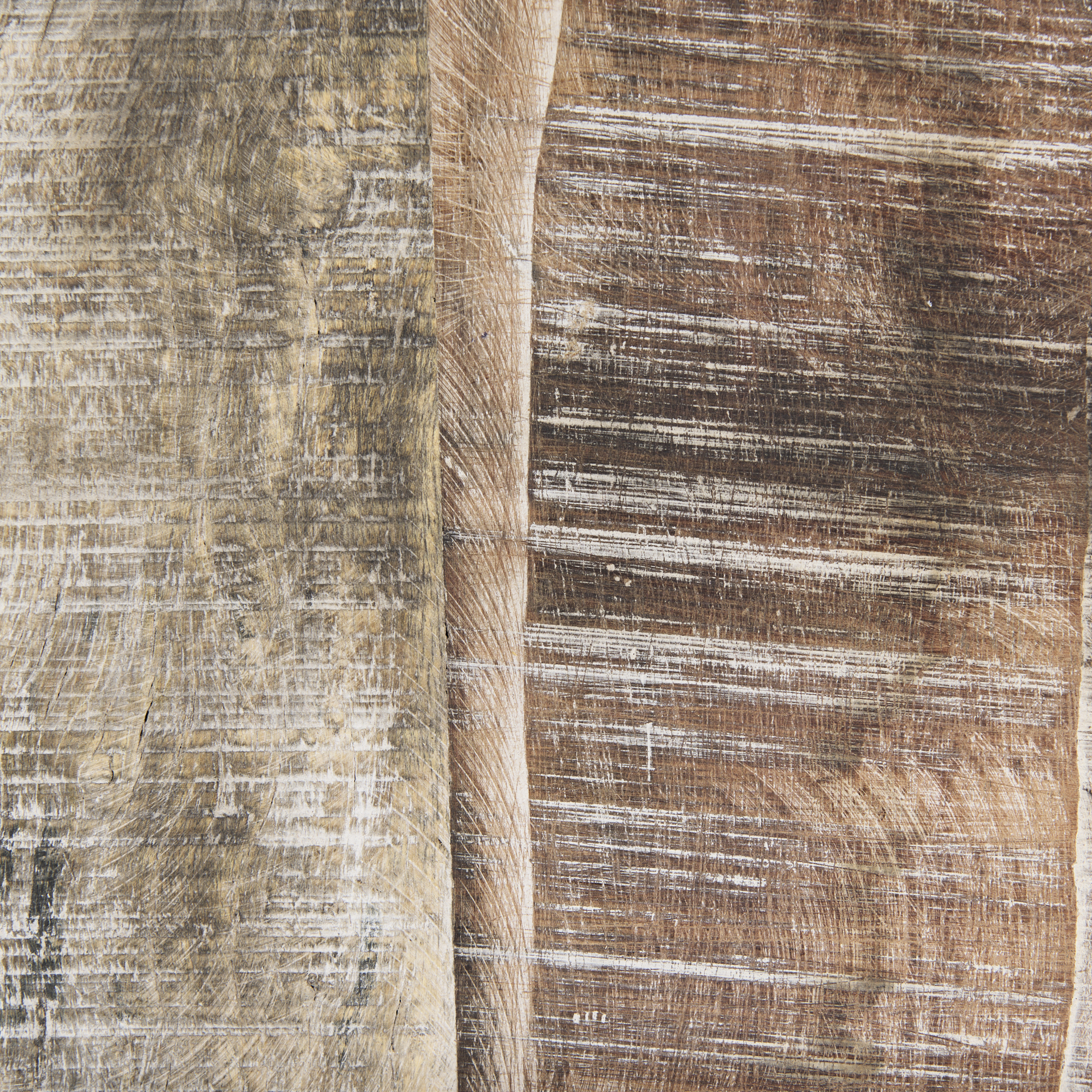 Lorenz (Set of 3) Light Brown Wood W/ Black Metal Base Round Decorative Display Stands 3 Lorenz (Set of 3) Light Brown Wood W/ Black Metal Base Round Decorative Display Stands - Image 3