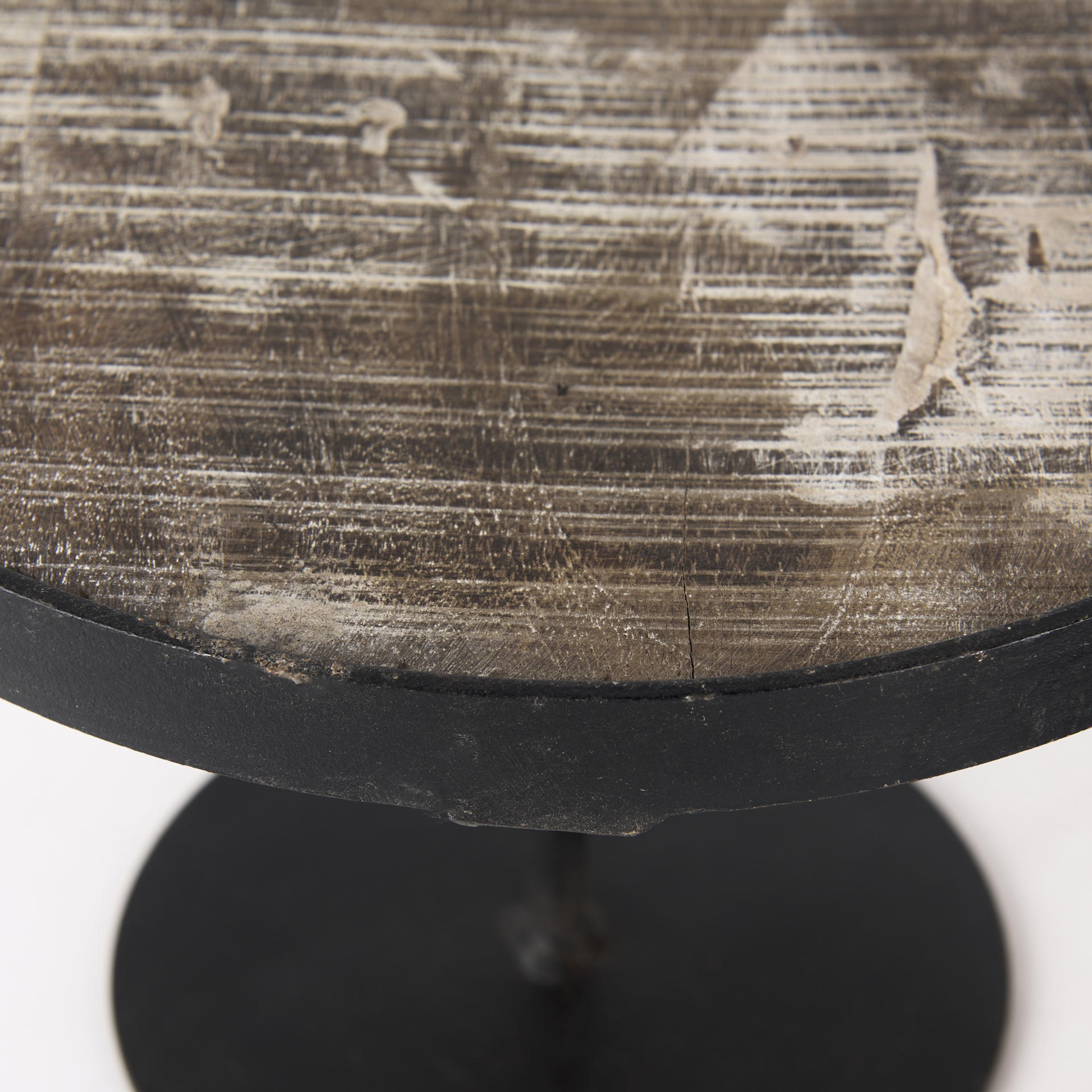 Lorenz (Set of 3) Light Brown Wood W/ Black Metal Base Round Decorative Display Stands 8 Lorenz (Set of 3) Light Brown Wood W/ Black Metal Base Round Decorative Display Stands - Image 8