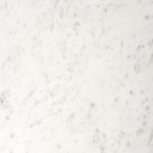 Lorlei 20.0L x 20.0W x 23.8H White Marble Top W Gray Iron Legs End and Side Table 2