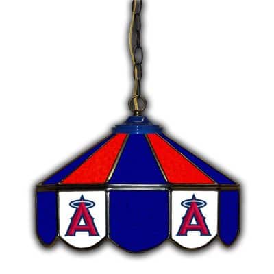 Los Angeles Angels Stained Glass 14 Inch Pub Light