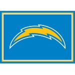 Los Angeles Chargers 3x4 Spirit Area Rug USA Made