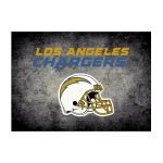 Los Angeles Chargers 6x8 Distressed Area Rug Officially Licensed