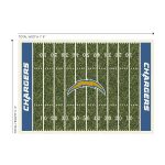 Los Angeles Chargers 6x8 Homefield Football Field Area Rug