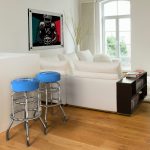 Los Angeles Chargers Chrome Logo Commercial Bar Stool