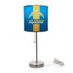 Los Angeles Chargers Chrome USB Charging Lamp with Shade