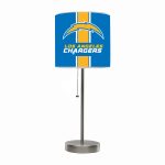 Los Angeles Chargers Chrome USB Charging Lamp with Shade