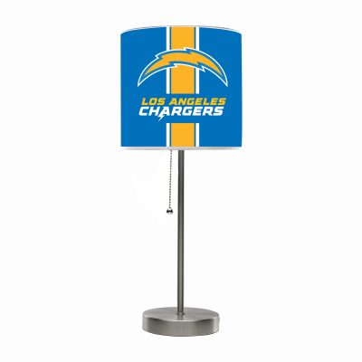 Los Angeles Chargers Chrome USB Charging Lamp with Shade
