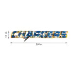 Los Angeles Chargers Lighted Recycled Metal Wordmark Logo Sign
