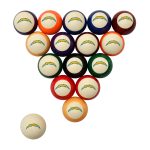 Los Angeles Chargers Polyester Retro Billiard Ball Set