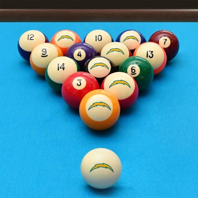 Los Angeles Chargers Polyester Retro Billiard Ball Set