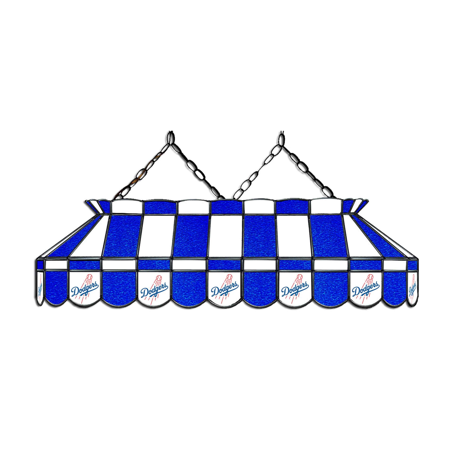 Los Angeles Dodgers 40 Inch Stained Glass Billiard Lamp 1 Los Angeles Dodgers 40 Inch Stained Glass Billiard Lamp