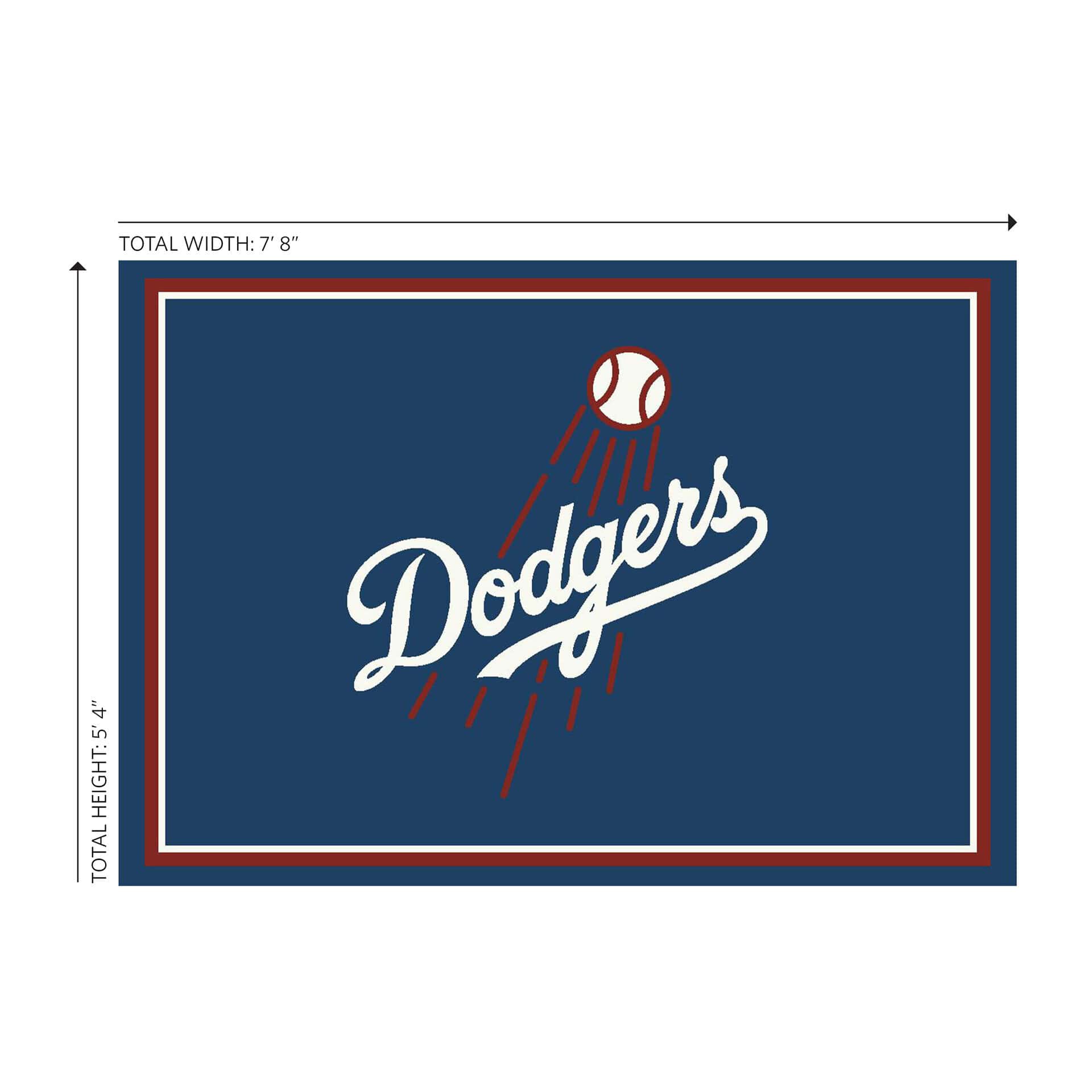 Los Angeles Dodgers 6x8 Spirit Rug Officially Licensed MLB Area Rug 3 Los Angeles Dodgers 6x8 Spirit Rug Officially Licensed MLB Area Rug - Image 3