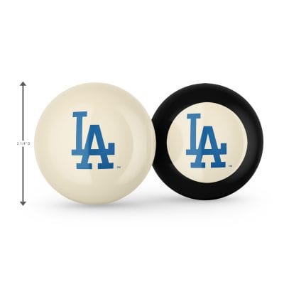 Los Angeles Dodgers Logo Cue Ball and 8 Ball