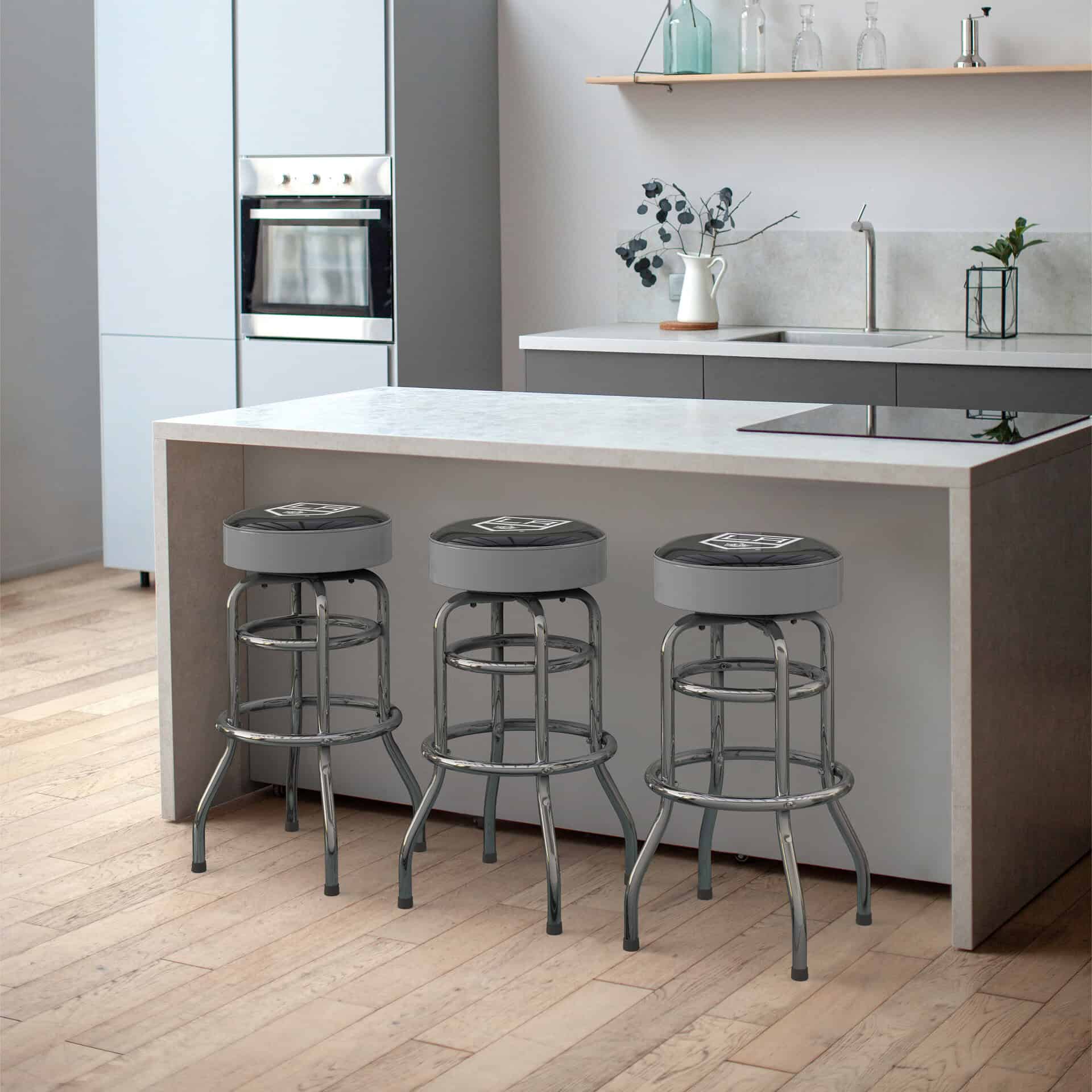 Los Angeles Kings Chrome Bar Stool 3 Los Angeles Kings Chrome Bar Stool - Image 3