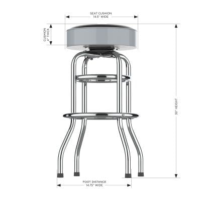 Los Angeles Kings Chrome Bar Stool