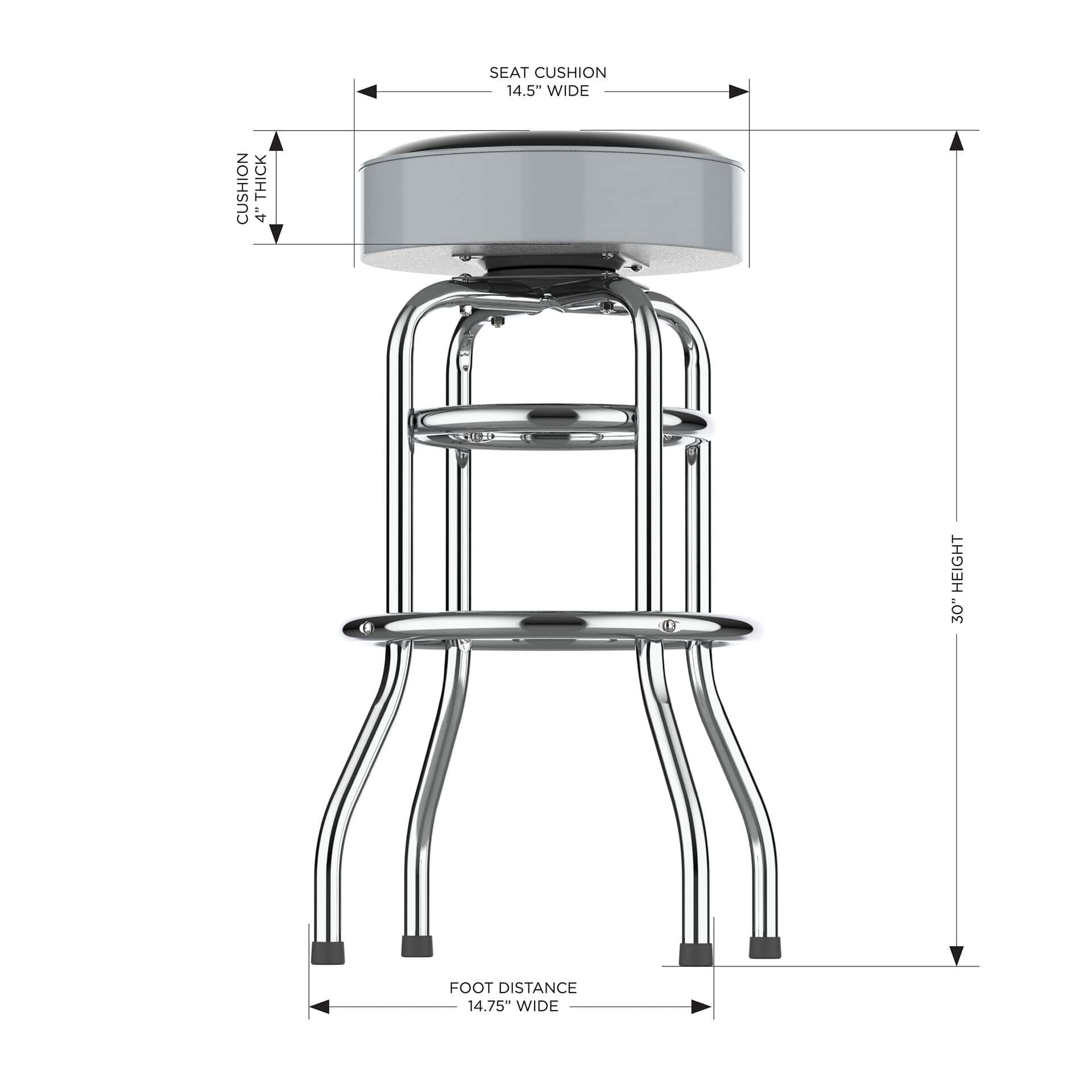 Los Angeles Kings Chrome Bar Stool 1 Los Angeles Kings Chrome Bar Stool