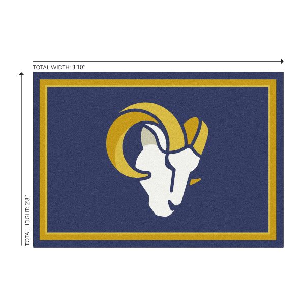 Los Angeles Rams 3x4 Spirit Area Rug USA Made 3