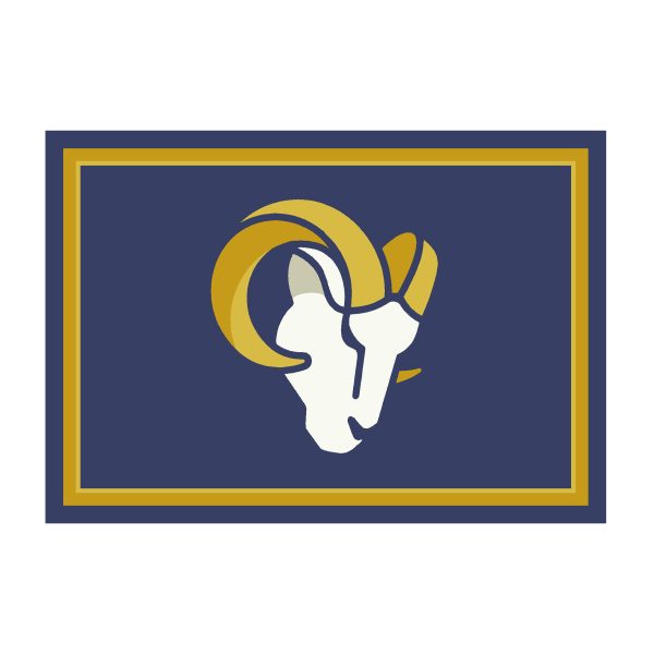 Los Angeles Rams 8x11 Officially Licensed NFL Spirit Rug 1