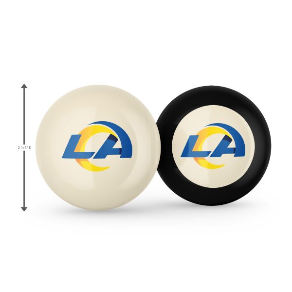 Los Angeles Rams Grade A Polyester Logo Cue Ball 8 Ball 2
