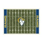 Los Angeles Rams Homefield Football Field Area Rug 4x6
