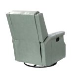 Louise Sage Genuine Leather Nailhead Trim Swivel Rocker Recliner 8 Louise Sage Genuine Leather Nailhead Trim Swivel Rocker Recliner