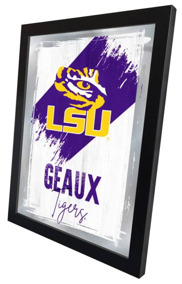 Louisiana State University 17x22 Logo Wall Mirror Alternate