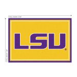 Louisiana State University 3x4 Area Rug