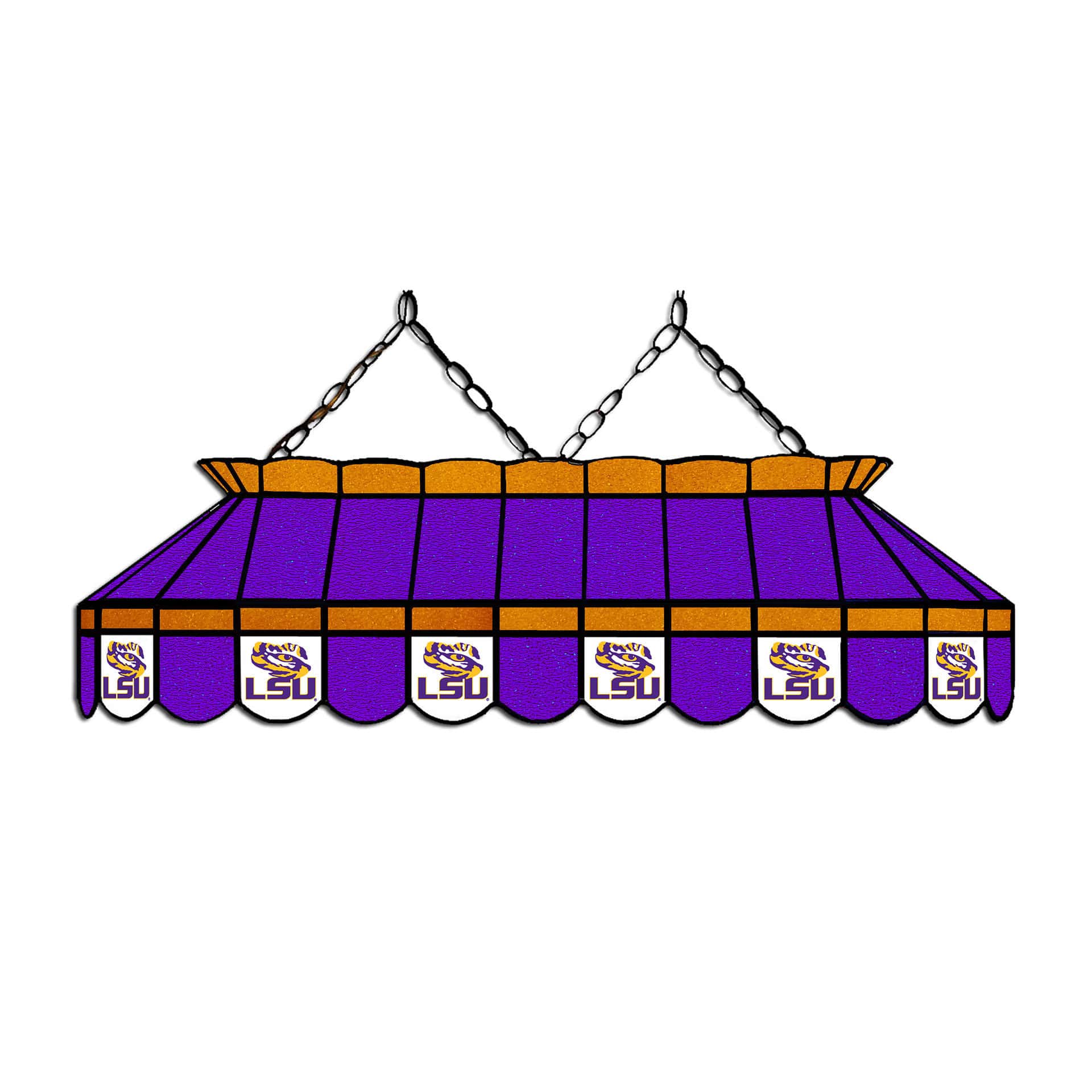 Louisiana State University 40-inch Glass Lamp 1 Louisiana State University 40-inch Glass Lamp