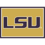 Louisiana State University 6x8 Spirit Rug 4 Louisiana State University 6x8 Spirit Rug