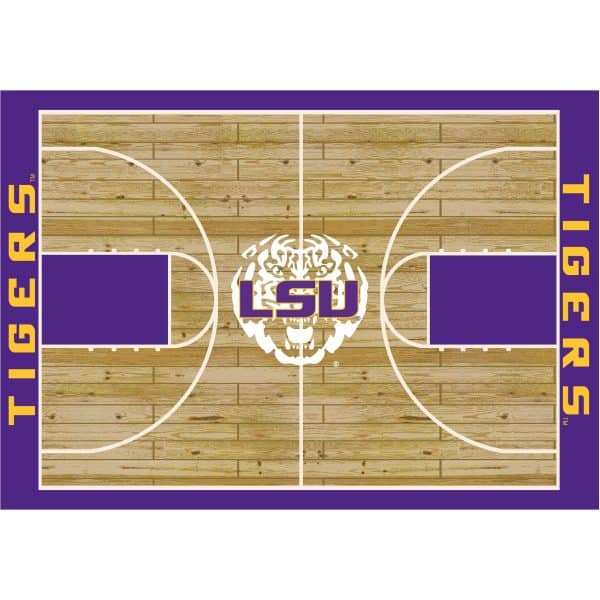 Louisiana State University 8x11 Courtside Rug 1