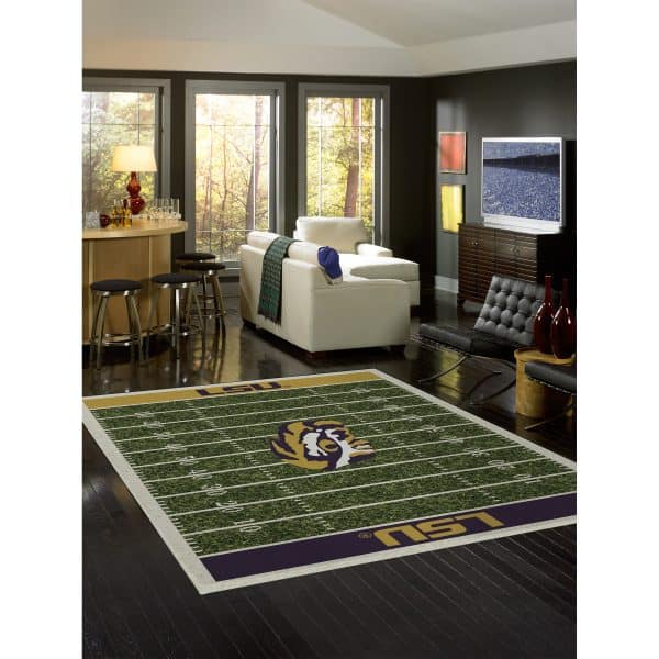 Louisiana State University 8x11 Homefield Rug 1