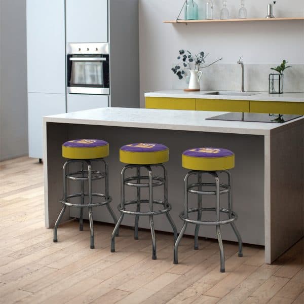 Louisiana State University Chrome Bar Stool 1