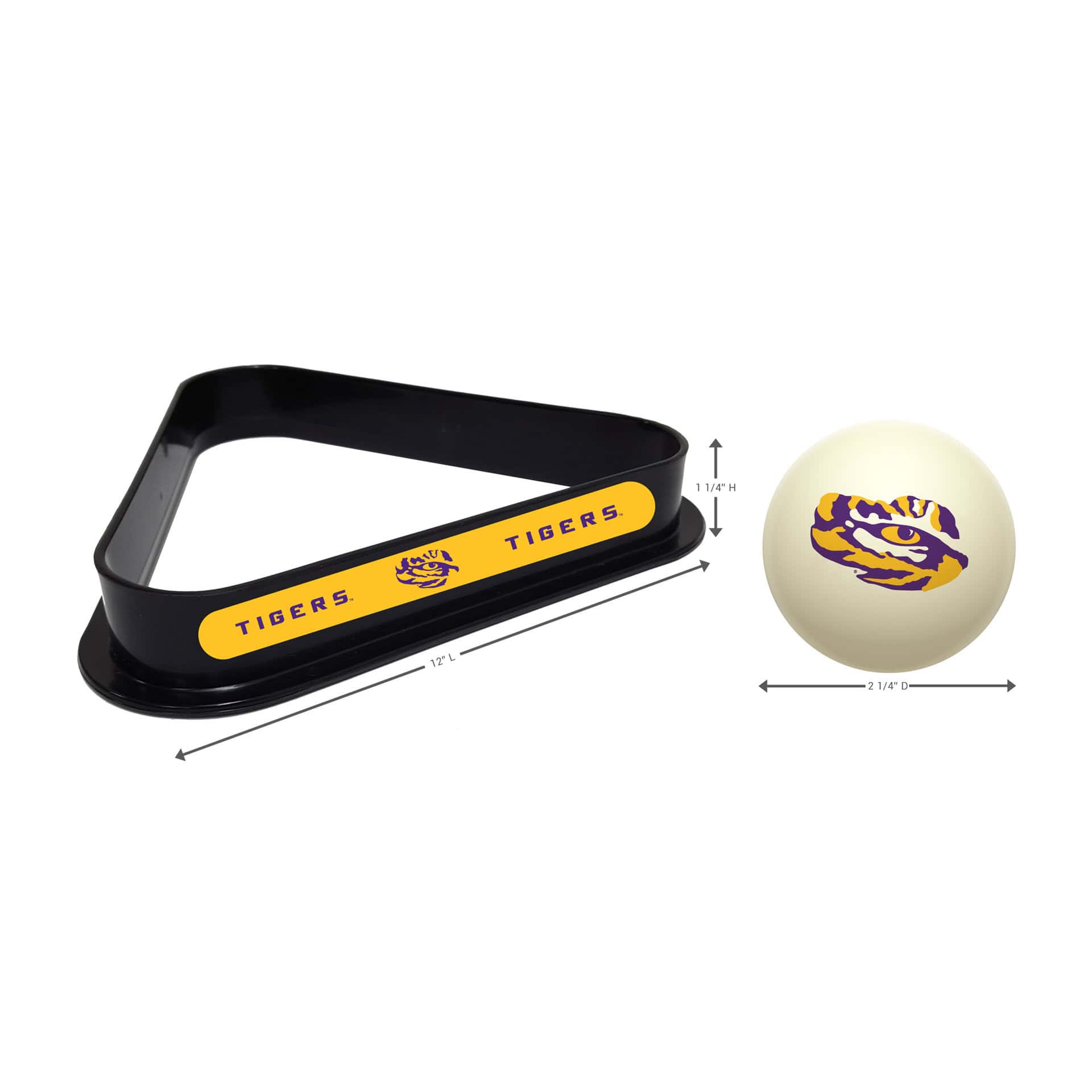 Louisiana State University Plastic 8 Ball Rack 2 Louisiana State University Plastic 8 Ball Rack - Image 2