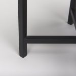 Lucas III (Set of 2) 15L x 15W; 12L x 12W White Marble W/Black Iron Frame Accent Tables
