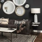 Lucas III (Set of 2) 15L x 15W; 12L x 12W White Marble W/Black Iron Frame Accent Tables